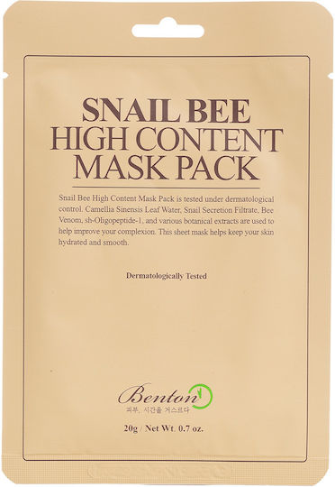 Benton Snail Bee Mască Faciala 1buc 20ml