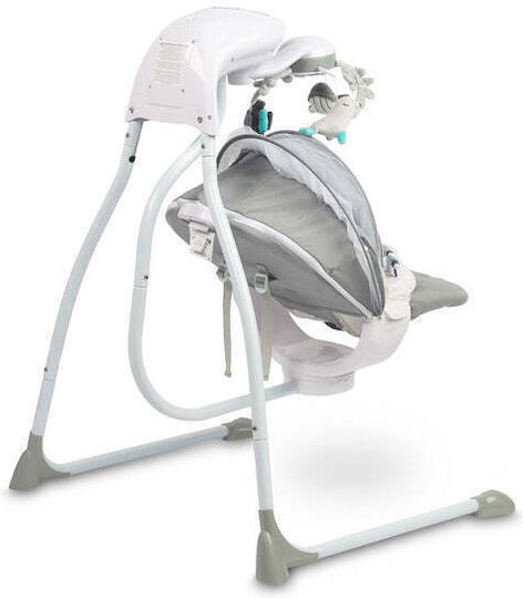 Caretero Electric Relax pentru Bebeluși Leagăn Raffi cu Muzică Grafit pentru Copil până la 12kg