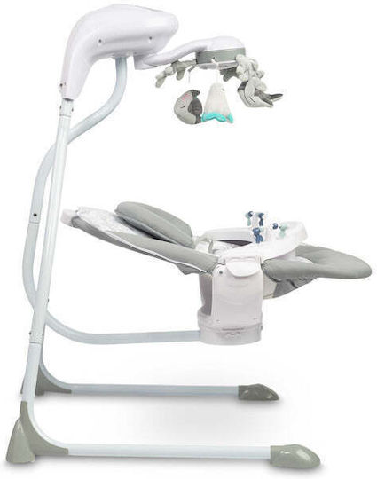 Caretero Electric Relax pentru Bebeluși Leagăn Raffi cu Muzică Grafit pentru Copil până la 12kg