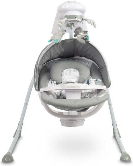 Caretero Electric Relax pentru Bebeluși Leagăn Raffi cu Muzică Grafit pentru Copil până la 12kg