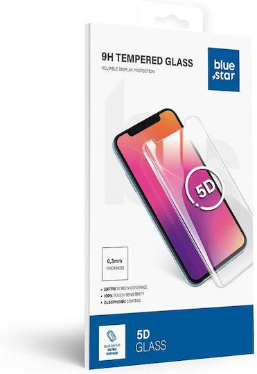 Blue Star 5D 0.3mm Full Glue Full Face Tempered Glass Black (Samsung A36 5G, Blue Star)