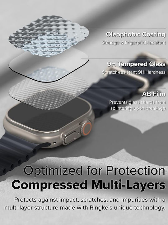 Ringke Easy Slide Gehärtetes Glas für das Apple Watch Ultra 49mm 1Stück