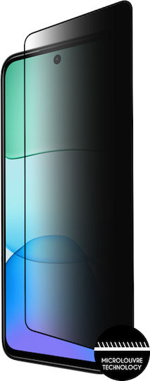 Idol 1991 0.25mm Adeziv complet Privacy Tempered Glass Negru (Redmi 13)