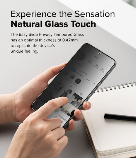 Ringke Privacy Tempered Glass 2τμχ (Galaxy S25+)