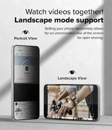 Ringke Privacy Tempered Glass 2τμχ (Galaxy S25+)