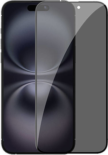 Nillkin Guardian 2.5D 0.25mm Privatsphäre Gehärtetes Glas Schwarz (iPhone 16)