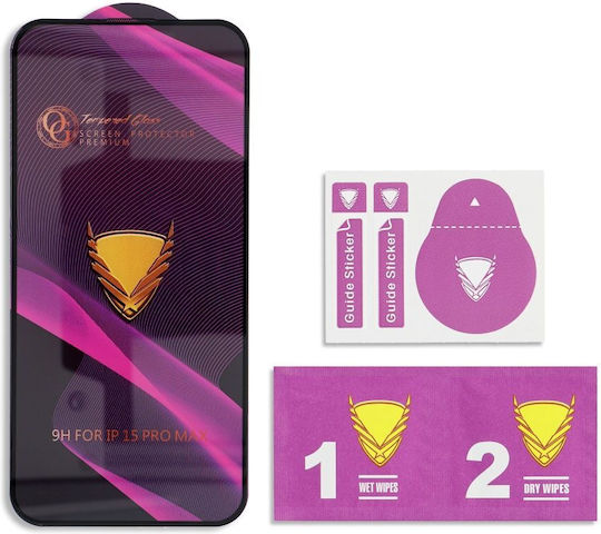 Premium Full Face Tempered Glass Μαύρο (iPhone 11 Pro / X / XS)