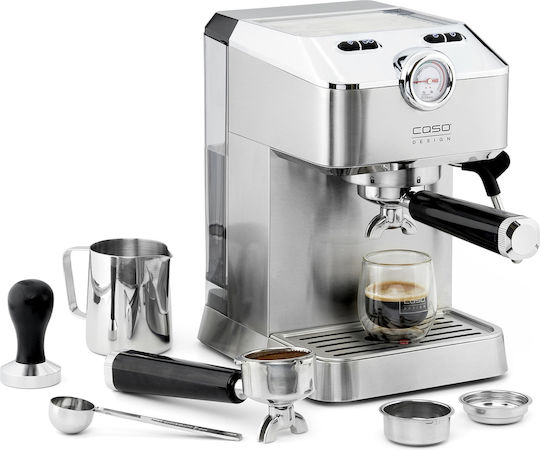 Caso Mașină de Espresso 1100W Presiune 19bar pentru Cappuccino Gri