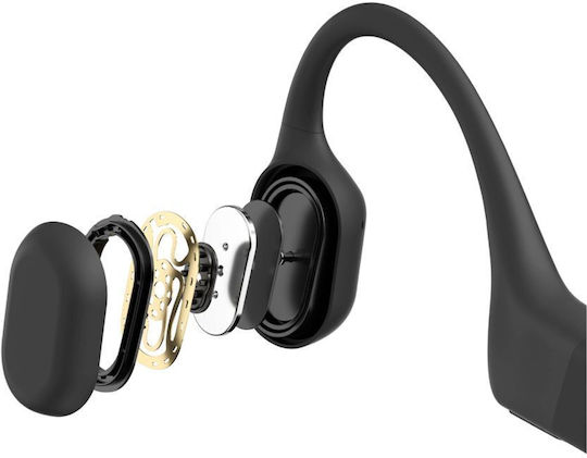 Shokz OpenRun Костна проводимост Bluetooth хендсфри Слушалки с Устойчивост на Пот Черен