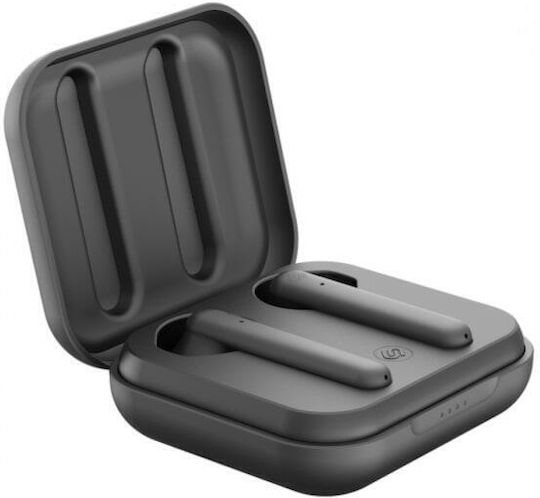 Urbanista Stockholm In-ear Bluetooth Handsfree Ακουστικά με Θήκη Φόρτισης Μαύρα