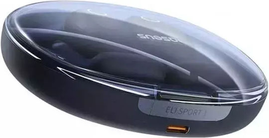 Baseus Eli Sport 1 PM20A Отворено ухо Bluetooth хендсфри Слушалки с Устойчивост на Пот и Кутийка за Зареждане Черен