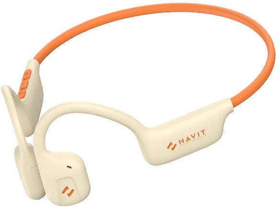 Havit Freego1 Air Conductie Osoasa Bluetooth Handsfree Căști cu Rezistență la Transpirație Bej