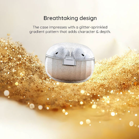 Tws Glitter Gradient In ear Bluetooth хендсфри Слушалки с Кутийка за Зареждане Златист