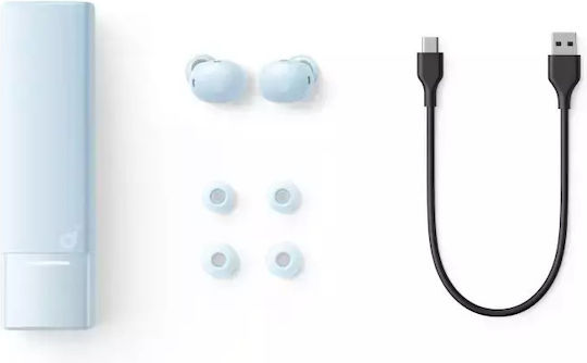 Soundcore by Anker A30i In-Ear Bluetooth-Freisprecheinrichtung Kopfhörer mit Schweißresistenz und Ladeetui Blau