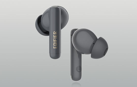 Edifier X5 Pro In-ear Bluetooth Handsfree Ακουστικά με Αντοχή στον Ιδρώτα και Θήκη Φόρτισης Γκρι