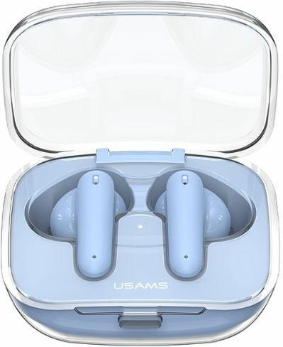 Usams Us-be16 In-ear Bluetooth Handsfree Ακουστικά με Θήκη Φόρτισης Μπλε