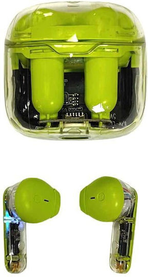 Jazz J5 Earbud Bluetooth Handsfree Ακουστικά με Θήκη Φόρτισης Πορτοκαλί
