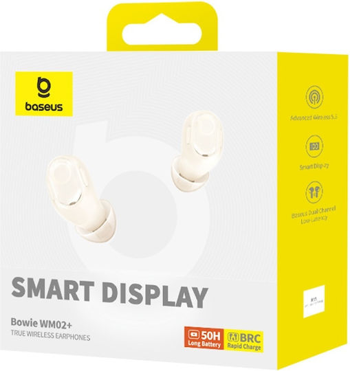 Baseus Bowie WM02+ In-ear Bluetooth Handsfree Earphones with Charging Case White