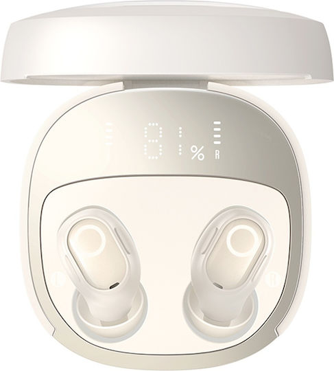 Baseus Bowie WM02+ In-ear Bluetooth Handsfree Earphones with Charging Case White
