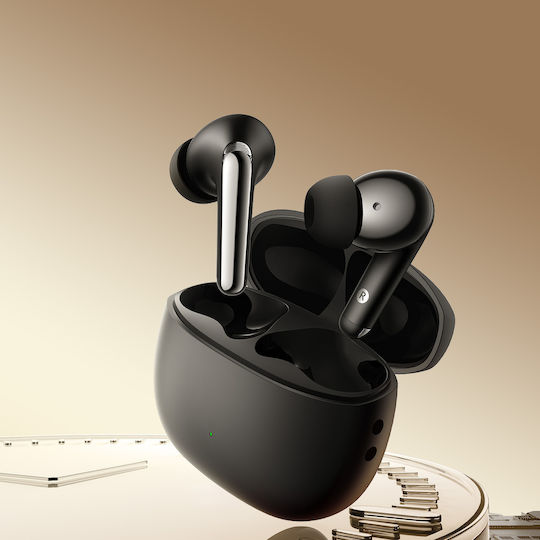 Joyroom JR-FN1 In-ear Bluetooth Handsfree Ακουστικά με Θήκη Φόρτισης Μαύρα