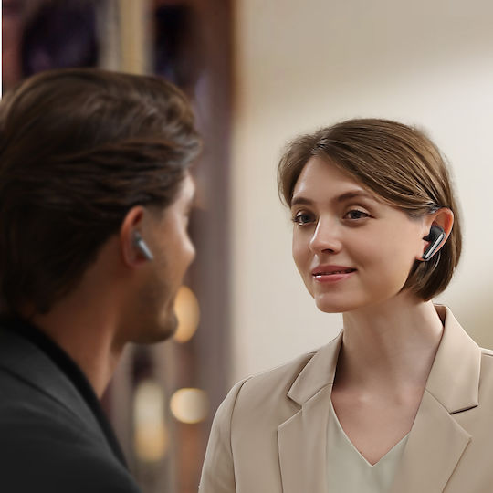 Joyroom JR-FN1 In-ear Bluetooth Handsfree Ακουστικά με Θήκη Φόρτισης Μαύρα