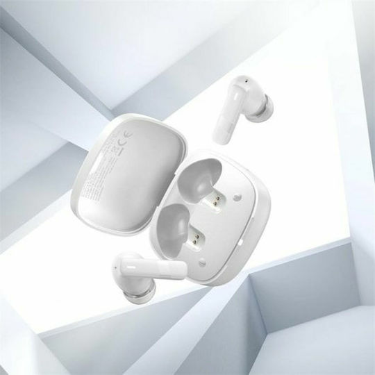 Baseus E20 In-ear Bluetooth Handsfree Earphones with Sweat Resistance and Charging Case White