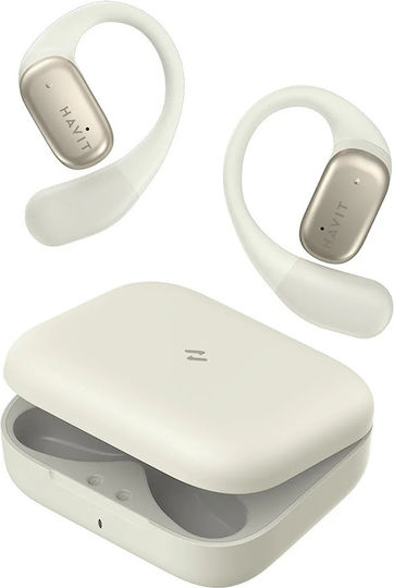 Havit OWS902 Open Ear Bluetooth Handsfree Earphones with Sweat Resistance and Charging Case Gray