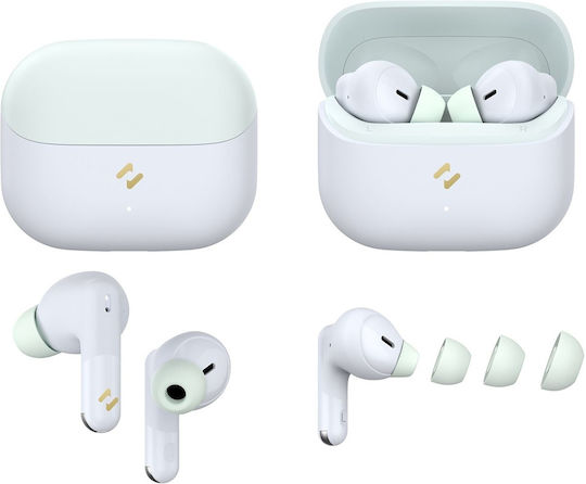 Havit TW982 In ear Bluetooth хендсфри Слушалки с Кутийка за Зареждане Зелен
