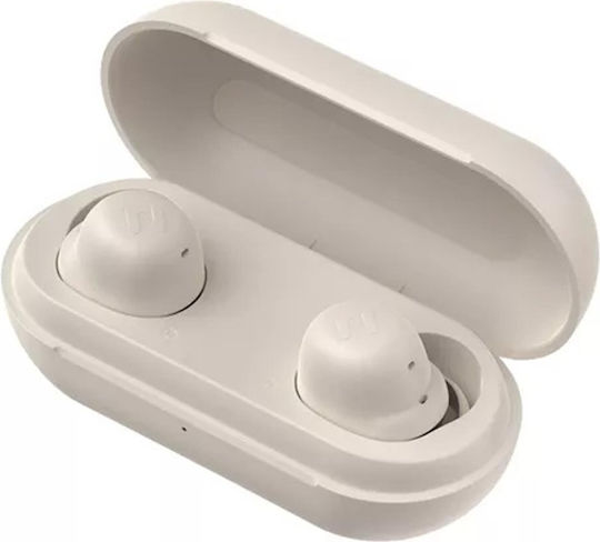 Havit TW969 Lite In-ear Bluetooth Handsfree Ακουστικά με Θήκη Φόρτισης Μπεζ