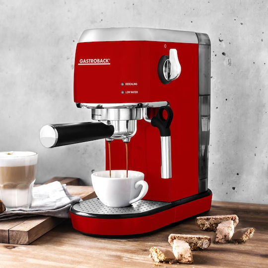 Gastroback Μηχανή Espresso 1400W Πίεσης 19bar Κόκκινη