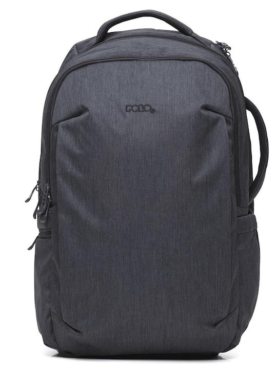 Polo Stric School Backpack Junior High-High School With Water Bottle Holder Black 25 Litre 31 x 20 x 49cm