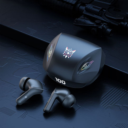 Onikuma T33 In-ear Bluetooth Handsfree Ακουστικά με Θήκη Φόρτισης Μαύρα