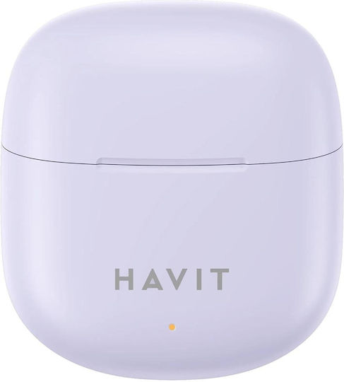 Havit TW976 Earbud Bluetooth Handsfree Ακουστικά με Θήκη Φόρτισης Μπλε