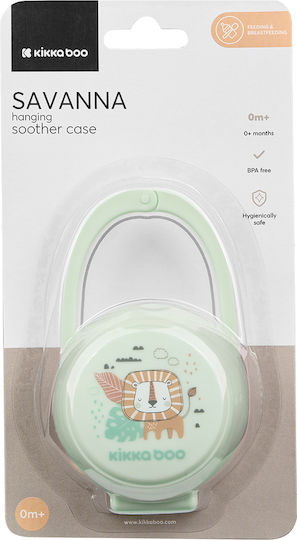 Kikka Boo Case Pacifier Savanna made of Plastic Light Blue