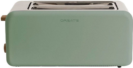 Create Retro XL Prăjitor de pâine 2 sloturi 850W Verde