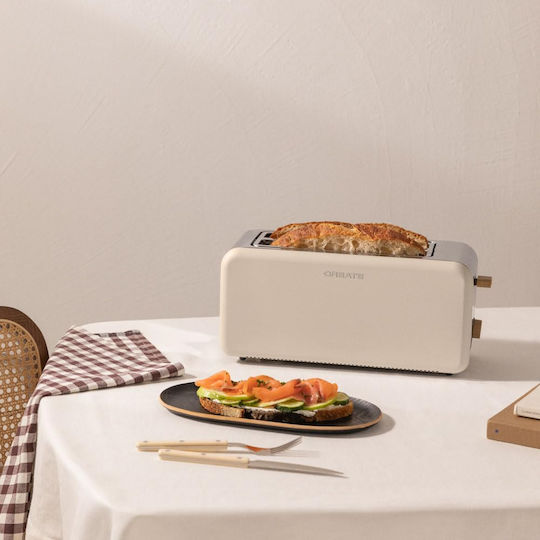 Create Retro XL Φρυγανιέρα 2 Θέσεων 1500W Μπεζ