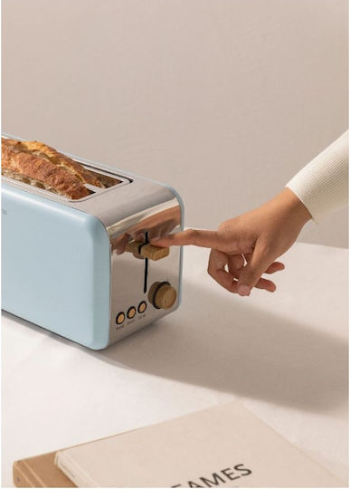 Create Retro XL Φρυγανιέρα 2 Θέσεων 1500W Μπλε