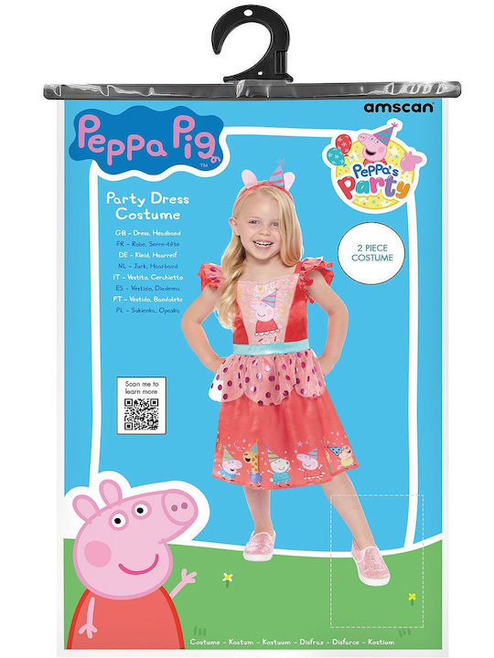 Αποκριάτικη Παιδική Στολή Peppa Pig Peppa Πριγκίπισσα Amscan