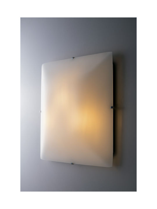 Fan Europe Osiride PL25 Modern Lamp Wall with Socket E27 White 25x25x7cm