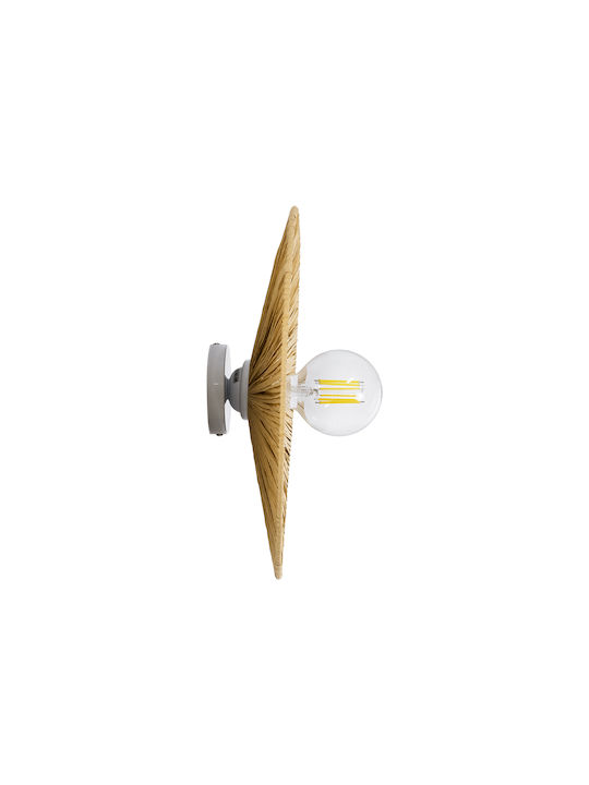 GloboStar Colombo Lamp Wall with Socket E27 Beige 40x4.5x9cm