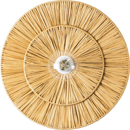 GloboStar Colombo Lamp Wall with Socket E27 Beige 40x9cm