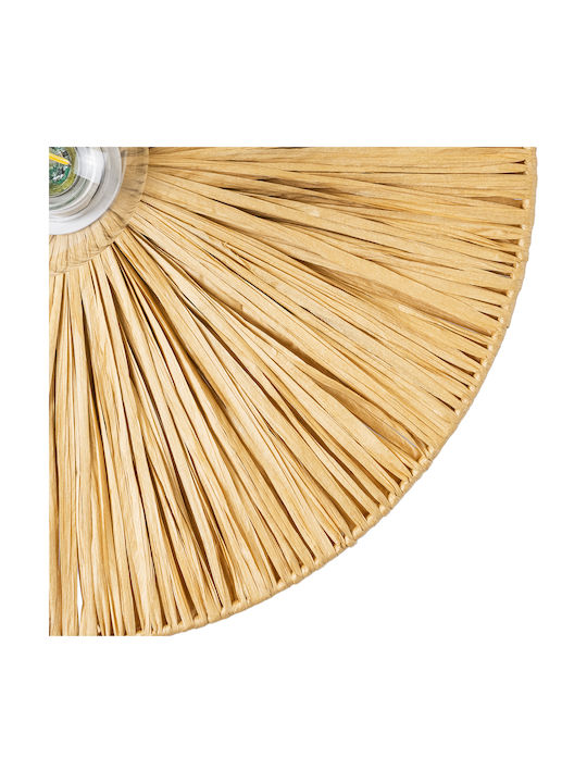 GloboStar Colombo Lamp Wall with Socket E27 Beige 40x4.5x9cm