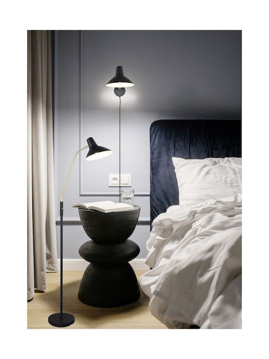 Trio Lighting Модерен Осветително тяло За стена С щепсел с фасунга E27 Черен 20см.