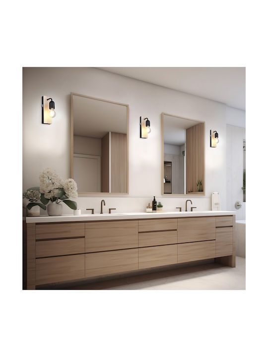 Trio Lighting Modern Lamp Bathroom with Socket E27 and Switch Beige 8x11x8cm