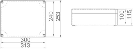 Eurolamp Cutie electrică pentru montaj exterior Etanș IP65