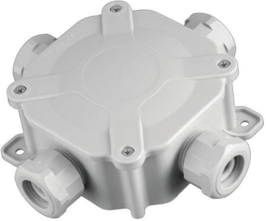 PAWBOL Surface Mounted Electrical Box Watertight IP67 in Gray Color