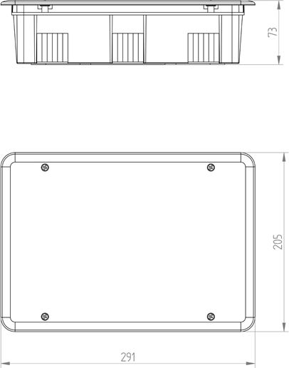 Elektro Plast Surface Mounted Electrical Box IP40 in Orange Color