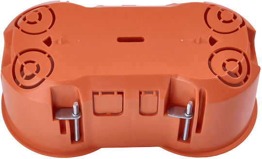 PAWBOL Surface Mounted Electrical Box for Drywall IP30 in Orange Color