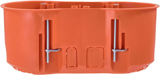 PAWBOL Surface Mounted Electrical Box for Drywall IP30 in Orange Color
