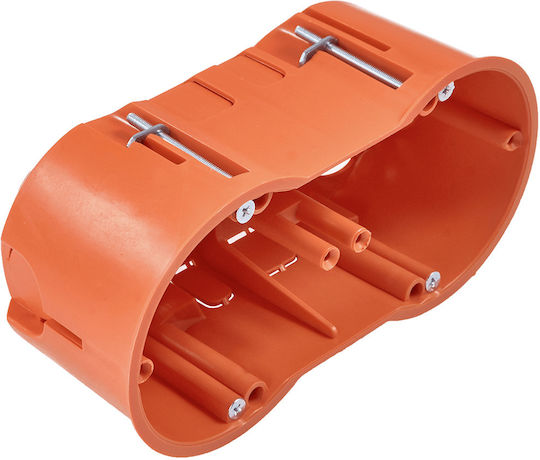PAWBOL Surface Mounted Electrical Box for Drywall IP30 in Orange Color